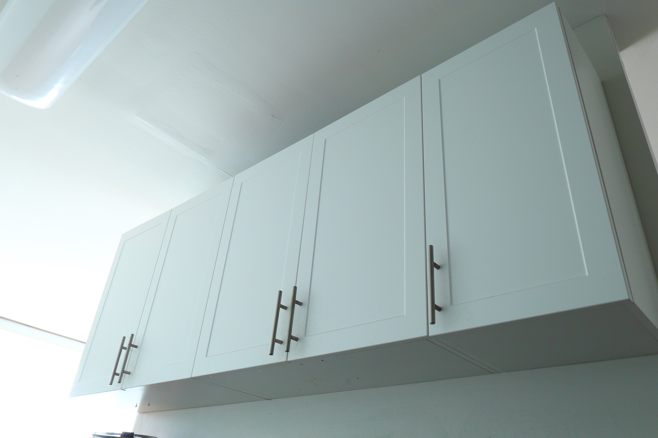 Custom white kitchen cabinets in Gainesville TX home