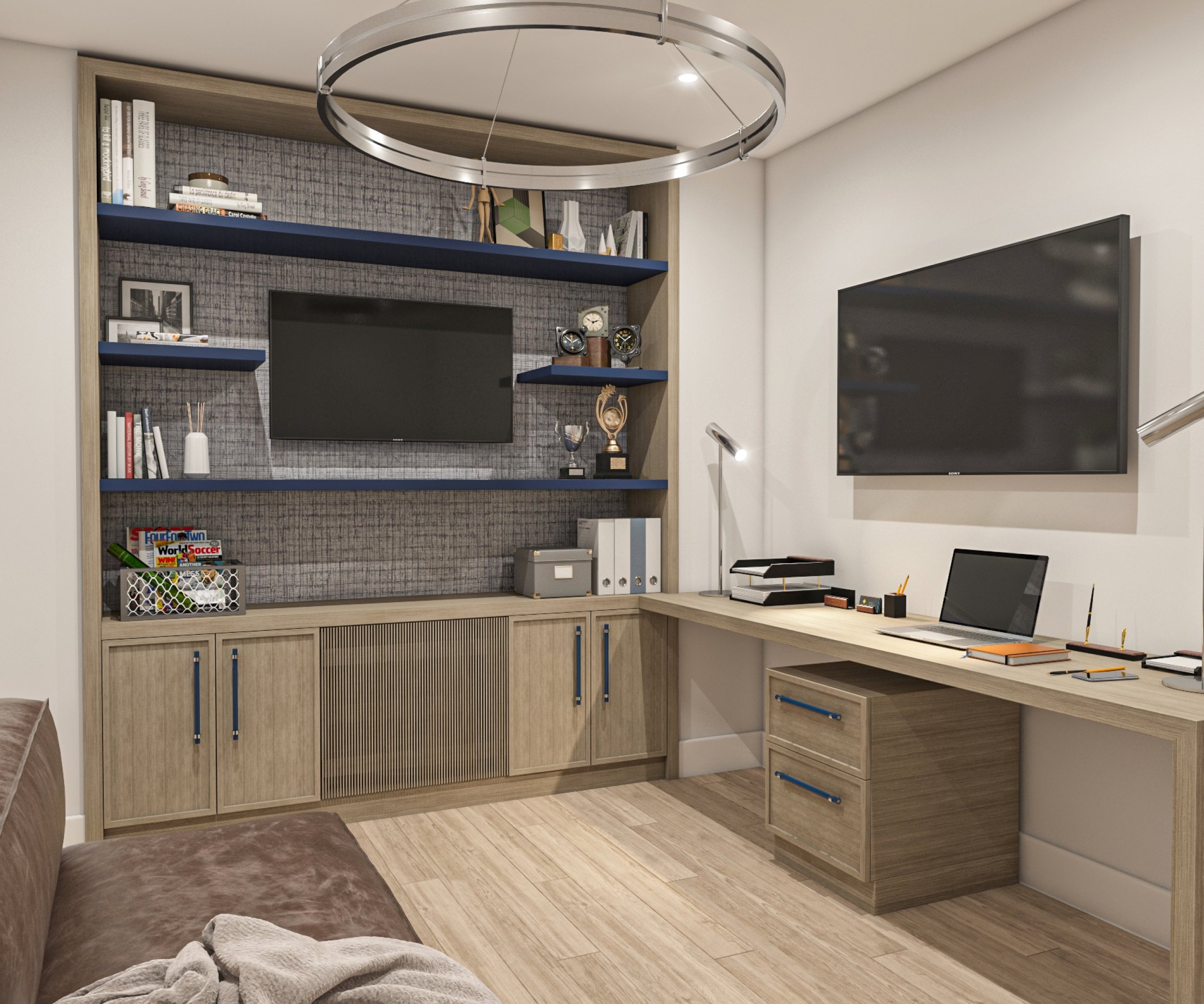 Built-in home office cabinets in Celina TX